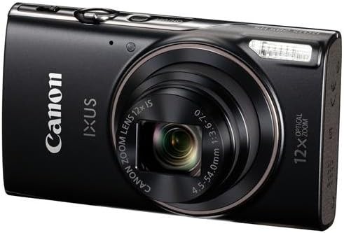 Canon IXUS 285 HS cámara digital compacta 20,2 MP - Zoom óptico 12x y pantalla de 3 pulgadas - Vídeo Full HD con WiFi y NFC - Estabilización y color negro