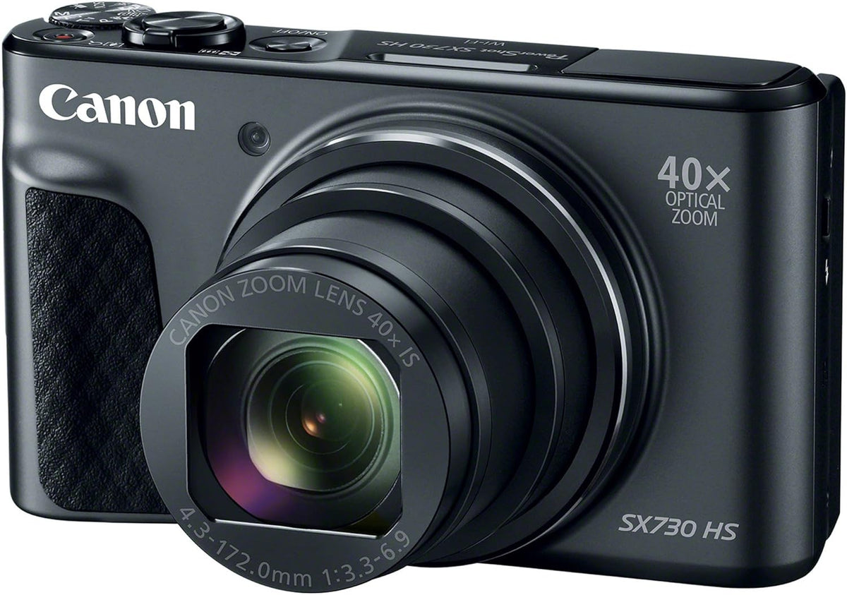 Canon PowerShot SX730 HS cámara digital 20,3 MP - Zoom óptico 40x hasta 960 mm - Pantalla táctil de 3 pulgadas y Full HD - WiFi Bluetooth y estabilización óptica negro