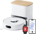 SwitchBot K11 - Robot aspirador con fregona 6000 Pa - Mapeo inteligente LDS y autovaciado - Diseño delgado compatible con Apple Home Alexa y Google