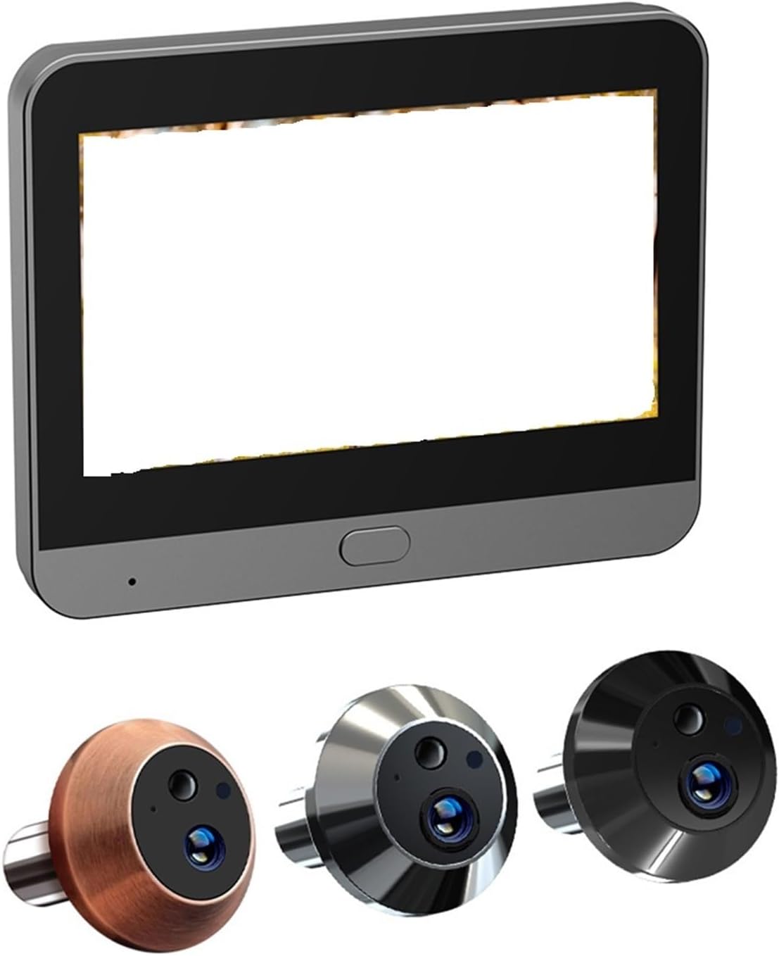 Videoportero con pantalla de 4.3 pulgadas - Cámara de puerta con resolución 1024p - Sensor de presencia humana - Memoria de 32 GB y conexión Bluetooth