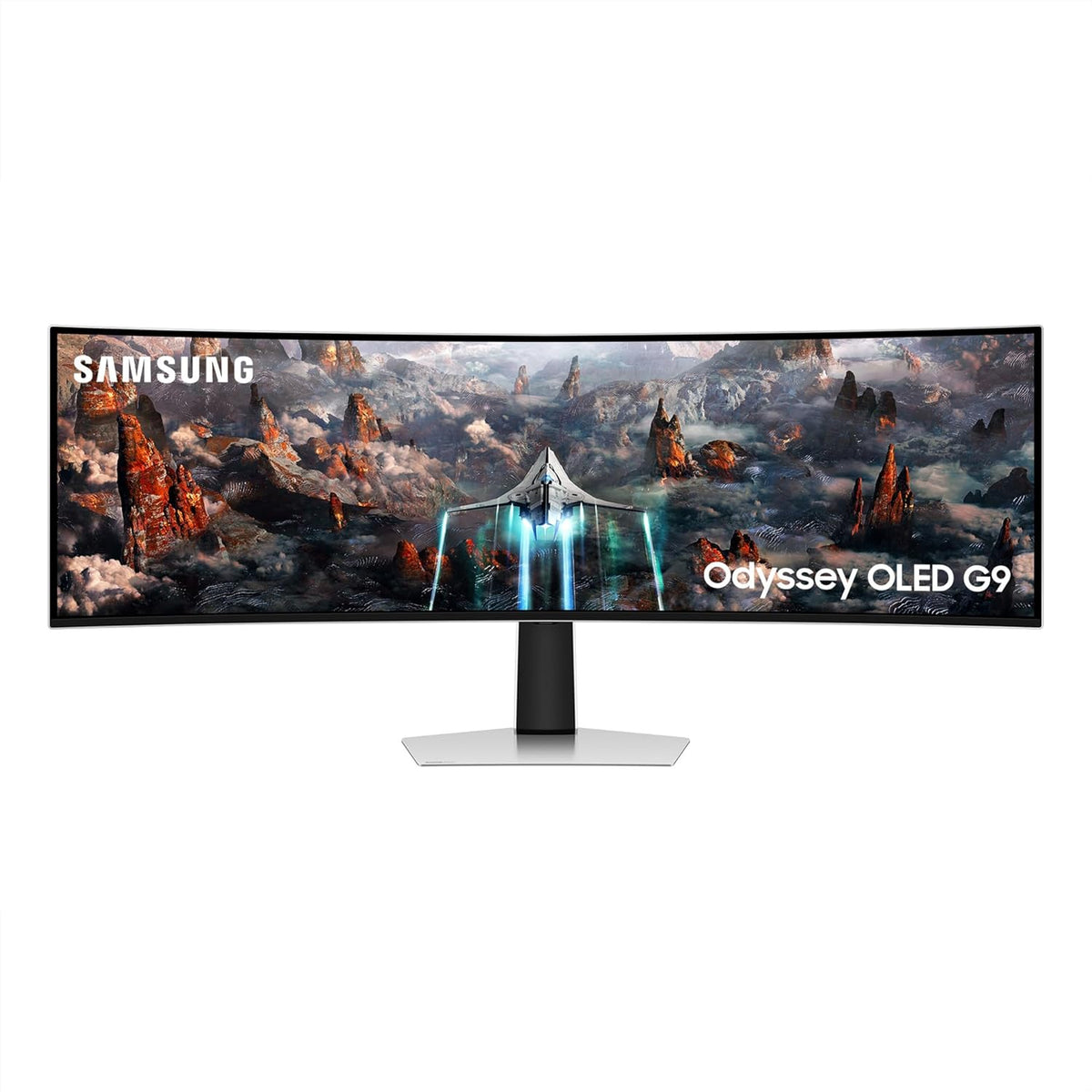 Samsung Odyssey OLED G93SC LS49CG934SUXEN - Pantalla curva Dual QHD de 49 pulgadas - Frecuencia de 240 Hz y respuesta de 0.03 ms - HDR True Black 400 y FreeSync Premium Pro