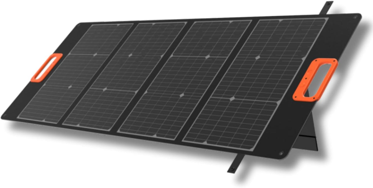 Yard Force LX SPP10 panel solar portátil 100 W - Diseño plegable y ligero con protección IP65 - USB tipo C y cuatro puertos - Para estación Yard Force camping y exteriores