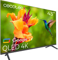 Cecotec V4 Series VQU40043 - Smart TV QLED 43 pulgadas 4K UHD - Google TV Dolby Vision Atmos y HDR10 - HDMI 2.1 USB 3.0 VRR y 16 GB ROM