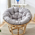 Generic - Silla colgante de ratán 47 x 47 pulgadas - Asiento con cojín relleno - Diseño exterior para jardín patio y terraza