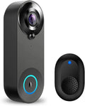 Timbre intercomunicador OPTEPYOE - acabado negro con cámara de 1024p - micrófono y altavoz integrados - comunicación de voz bidireccional mediante Bluetooth